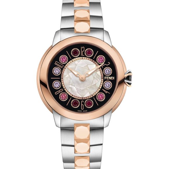 Sale! Fendi Two Tone Rose Gold Ladies Watch! New! main image 4